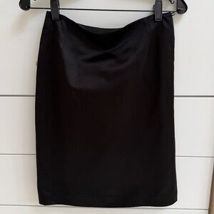 Escada skirt, size 34. Black 100% silk. Looks like Satin